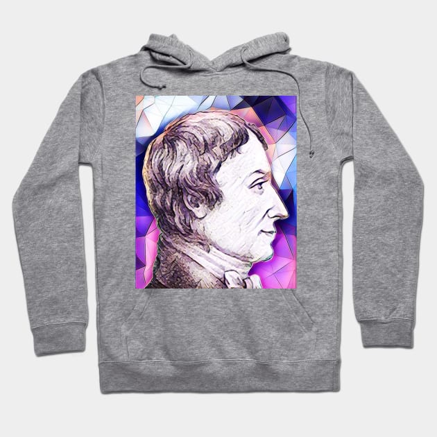 Anders Gustaf Ekeberg Pink Portrait | Anders Gustaf Ekeberg Artwork 8 Hoodie by JustLit